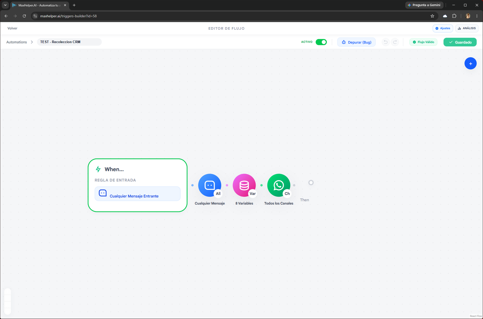 Visual Flow Builder